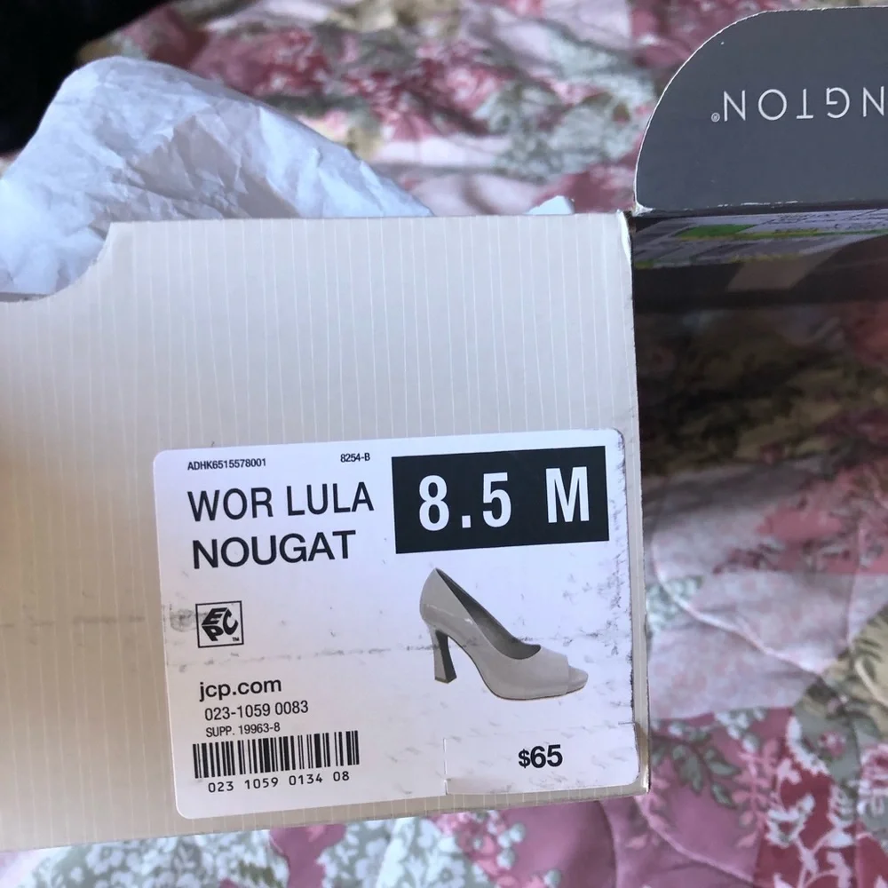 NWT Nude PeepToe Pumps - Picture 6 of 7